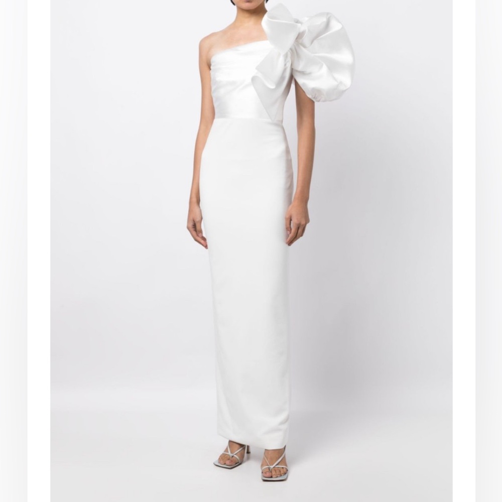 Solace London, THE IYANA MAXI DRESS, white